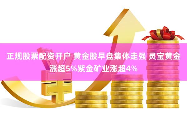 正规股票配资开户 黄金股早盘集体走强 灵宝黄金涨超5%紫金矿业涨超4%